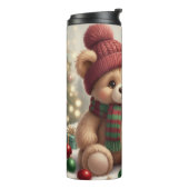 Classic Christmas Comfort Bear Thermosbeker (Gedraaid links)