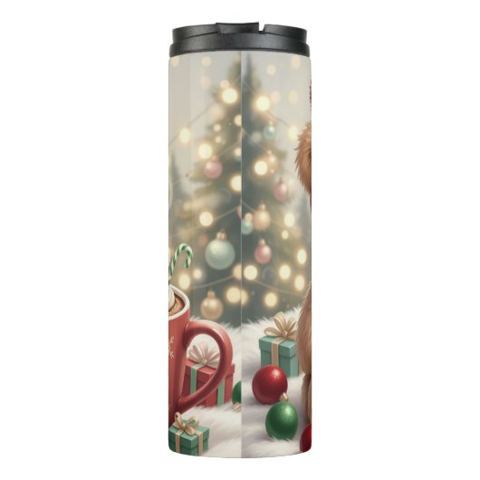 Classic Christmas Comfort Bear Thermosbeker (Achterkant)