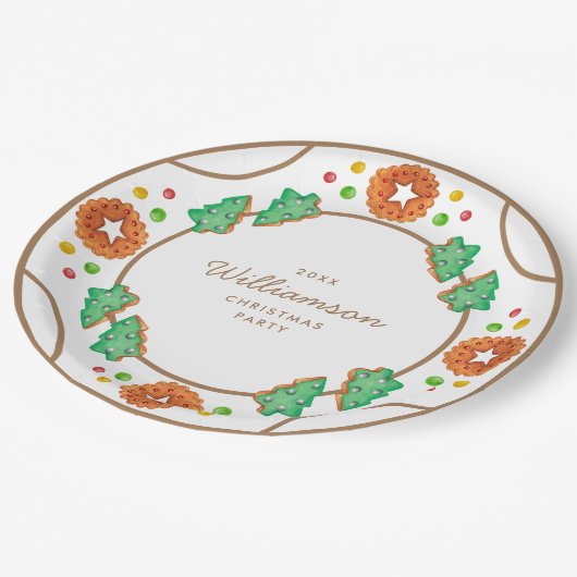 Classic Christmas Cookie papier Bord (Gekanteld)