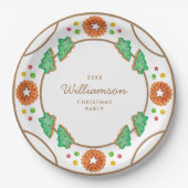 Classic Christmas Cookie papier Bord (Voorkant)