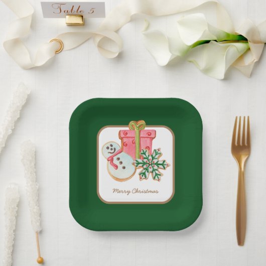 Classic Christmas Cookies  papieren Bord (Huwelijk)
