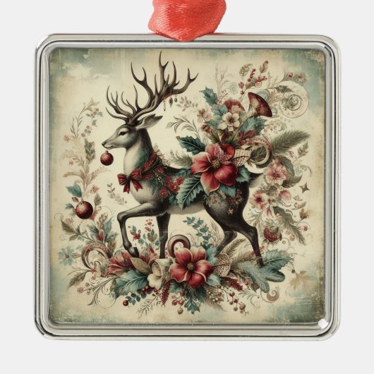 Classic Christmas Deer Ornament (Voorkant)