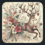 Classic Christmas Deer Stickers<br><div class="desc">Classic Christmas Deer stickers</div>