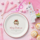 Classic Christmas Elegant Paper Plates Papieren Bordje (Feest)
