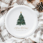 Classic Christmas Evergreen  Papieren Bordje