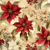 Classic Christmas Flowers Tablecloth Cozy Style Tafelkleed