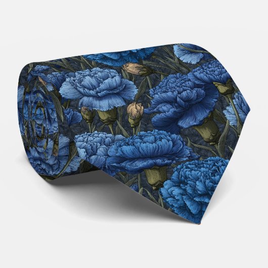 Classic Christmas Gift For Men Carnation Floral Stropdas (Opgerold)