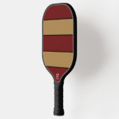 Classic Christmas Gold And Red Stripes Pickleball Paddle (Links)