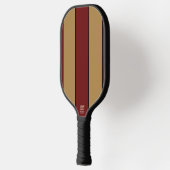 Classic Christmas Gold And Red Stripes Pickleball Paddle (Links)