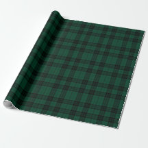 Classic Christmas Green and Black Plaid
