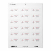 Classic Christmas Holiday Business Etiket (Full Sheet)