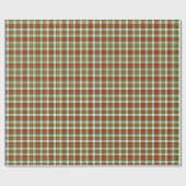 Classic Christmas Holiday Red and Green Plaid Tart Cadeaupapier (Vlak)