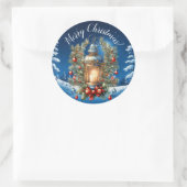  Classic Christmas I Ronde Sticker (Tas)