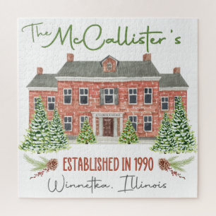 Classic Christmas Movie House Puzzel Legpuzzel