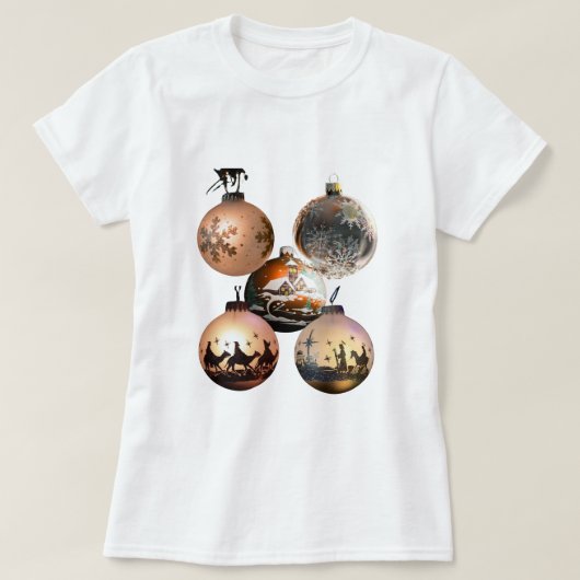 Classic Christmas Ornament Assortment T-shirt (Design voorkant)