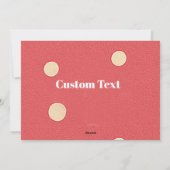 Classic Christmas Party Invitation - Vakantiefeest Feestdagenkaart (Achterkant)