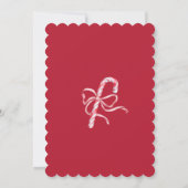 Classic Christmas Party Invite Kaart (Achterkant)