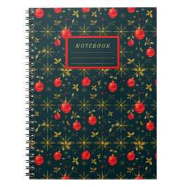 Classic Christmas Pattern Softcover Notebook Notitieboek