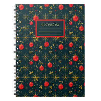 Classic Christmas Pattern Softcover Notebook Notitieboek