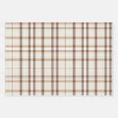 Classic Christmas Plaid collectie Rood Groen Cream Inpakpapier Vel (Voorkant 3)
