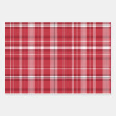 Classic Christmas Plaid collectie Rood Groen Cream Inpakpapier Vel (Voorkant)