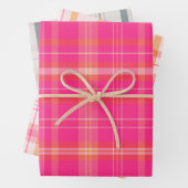 Classic Christmas Plaid collectie Roze Collectie Inpakpapier Vel (In situ)
