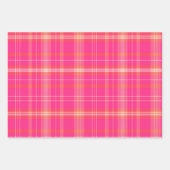 Classic Christmas Plaid collectie Roze Collectie Inpakpapier Vel (Voorkant)