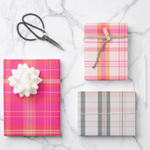 Classic Christmas Plaid collectie Roze Collectie