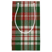 Classic Christmas Plaid Klein Cadeauzakje (Voorkant)