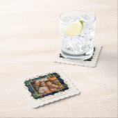 Classic Christmas Plaid Photo Template ID1141B Kartonnen Onderzetters (Insitu)