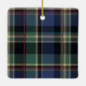 Classic Christmas Plaid Photo Template ID1141B Keramisch Ornament (Achterkant)