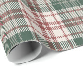 Classic Christmas Plaid - Red, Green, & Cream Cadeaupapier (Rol Hoek)