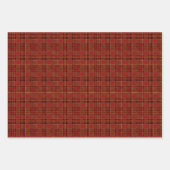 Classic Christmas Plaid Red Green Gold Inpakpapier Vel (Voorkant 2)