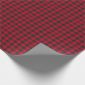 Classic Christmas Red and Black Buffalo Check Cadeaupapier (Hoek)