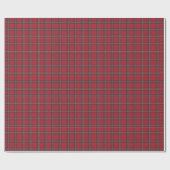 Classic Christmas Red and Green Tartan Plaid Cadeaupapier (Vlak)