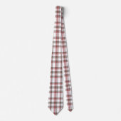 Classic Christmas Red and Green Tartan Plaid Stropdas (Voorkant)