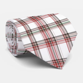 Classic Christmas Red and Green Tartan Plaid Stropdas