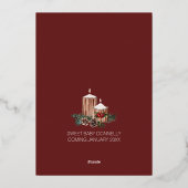 Classic Christmas Red Bundel van Joy Baby shower Folie Uitnodiging