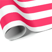 Classic Christmas Red White Gestreepte Sjabloon Cadeaupapier (Rol Hoek)