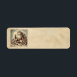Classic Christmas Santa Adresetiketten Etiket<br><div class="desc">Klassieke Kerstman adresetiketten</div>