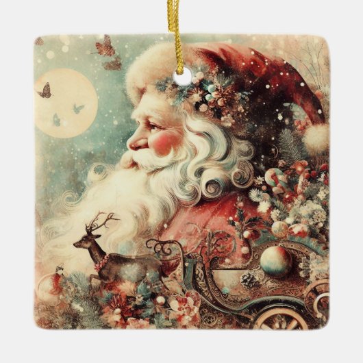Classic Christmas Santa Ornament (Voorkant)