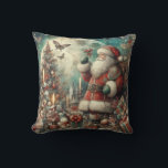 Classic Christmas Santa Sierkussen<br><div class="desc">Klassieke Kerstman gooi kussen</div>
