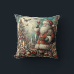 Classic Christmas Santa Sierkussen<br><div class="desc">Klassieke Kerstman gooi kussen</div>