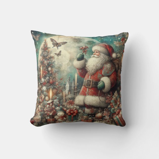 Classic Christmas Santa Sierkussen (Voorkant)