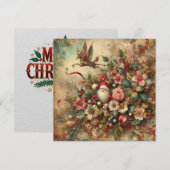 Classic Christmas Santa Wenskaart (Voorkant / Achterkant)