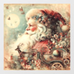 Classic Christmas Santa Window Cling Raamsticker<br><div class="desc">Klassieke Kerstman Raamklemmen</div>