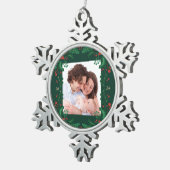 Classic Christmas Snowflake Ornament met Floram (Rechts)