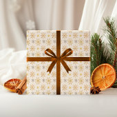 Classic Christmas Snowflake Wrapping Paper Cadeaupapier
