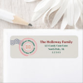 Classic Christmas Stamp Retour Adres Label (Insitu)