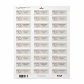 Classic Christmas Stamp Retour Adres Label (Full Sheet)